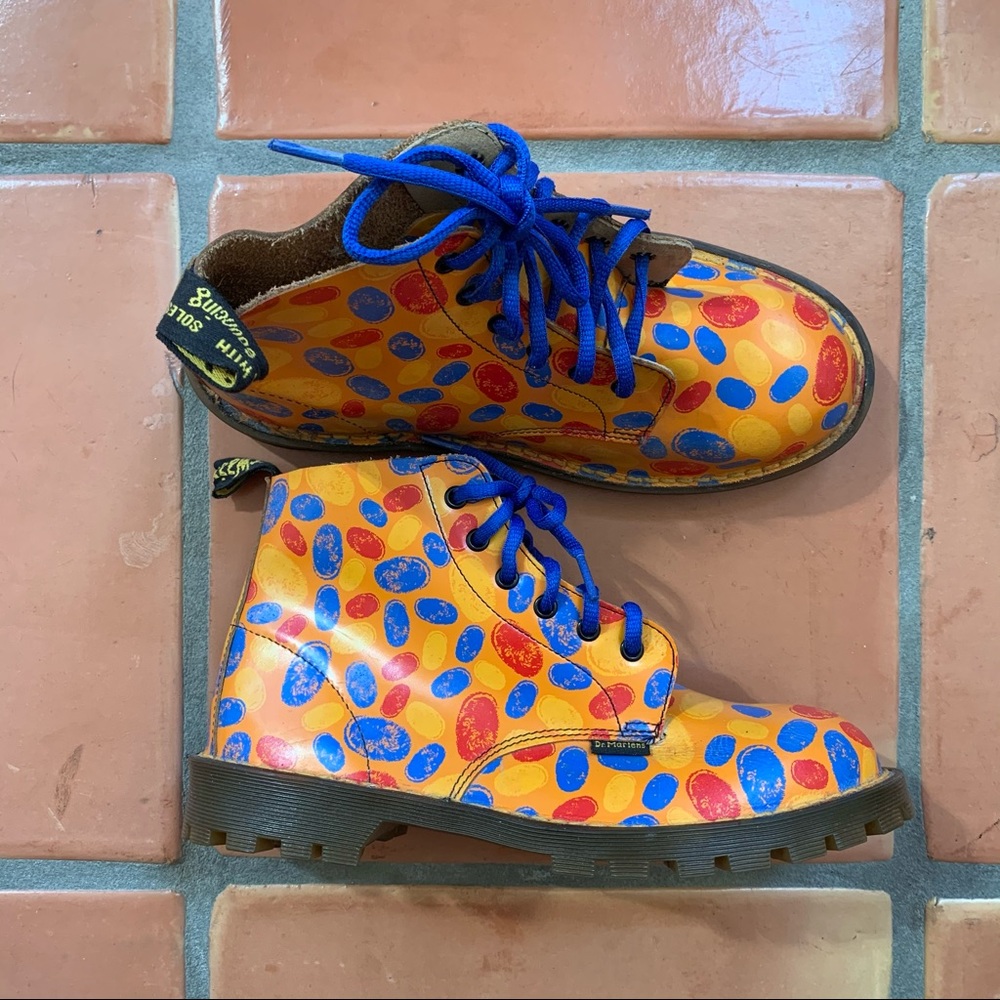 Vintage 90s Dr. Martens Fingerprint Combat Boots